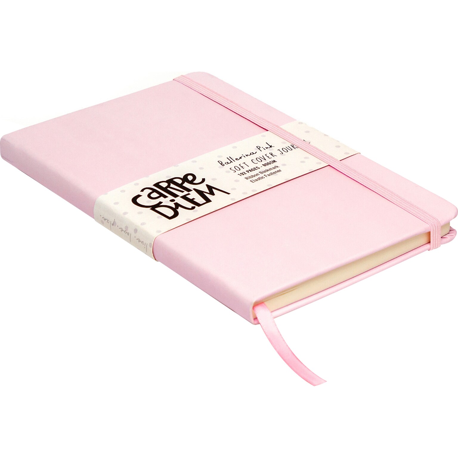 Carpe Diem Ballerina Pink Journal, 5.24 x 8.27, Wide-Ruled, 192 Pages (9370-CD)