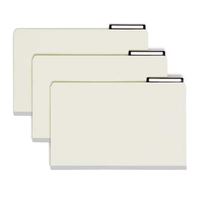 Smead Heavy Duty Pressboard Mortgage File Folder, 2/5 Cut Right Position Flat Tab, Legal Size, Green