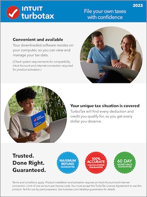 TurboTax Business 2023 Federal for 1 User, Windows, CD/DVD and Download (5102354)