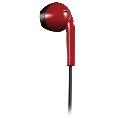 JVC Retro Earbuds with Microphone, Red (HAF19MRB)