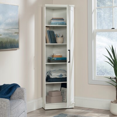 Sauder HomePlus 71"H Storage Cabinet with 5 Shelves, Soft White (443281)