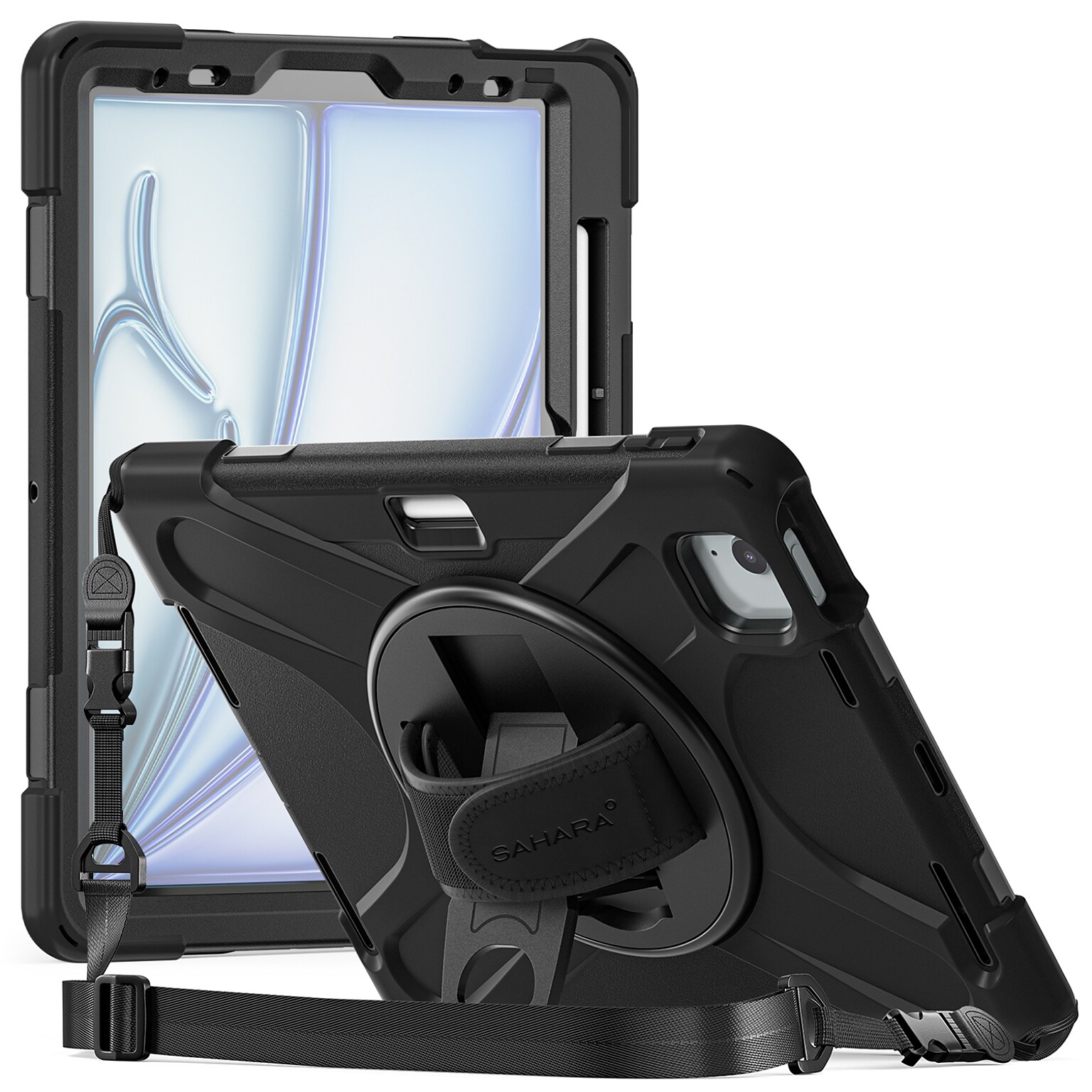 SaharaCase Raider-X Series Heavy Duty Case for iPad Air 11 (M3/M2), Scorpion Black (TB00423)