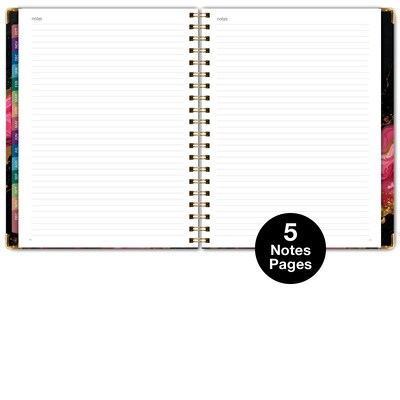2027 Excello Brands 9" x 11" Weekly & Monthly Standard Planner, Paperboard Cover, Dark Gold Marble (FSHN-CY27-8511-55)