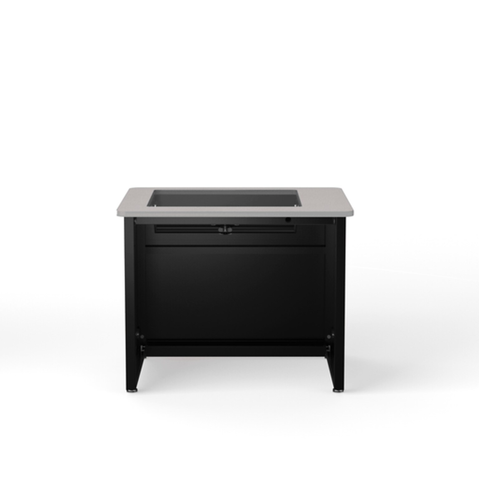 VersaDesk 36W Downview Computer Desk, Grey/Black (DV3630-BG)
