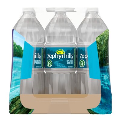 Zephyrhills 100% Natural Spring Water, 33.8 oz., 15 Bottles/Carton (11475332)
