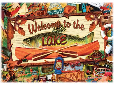 Willow Creek Welcome To the Lake 1000-Piece Jigsaw Puzzle (39828)