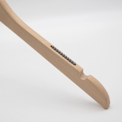 Nahanco Wood Clothes Hangers, Raw Wood, 100/Carton (21517BH)
