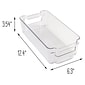 Honey-Can-Do Plastic Refrigerator Bin, Clear, 4/Set (KCH-09679)