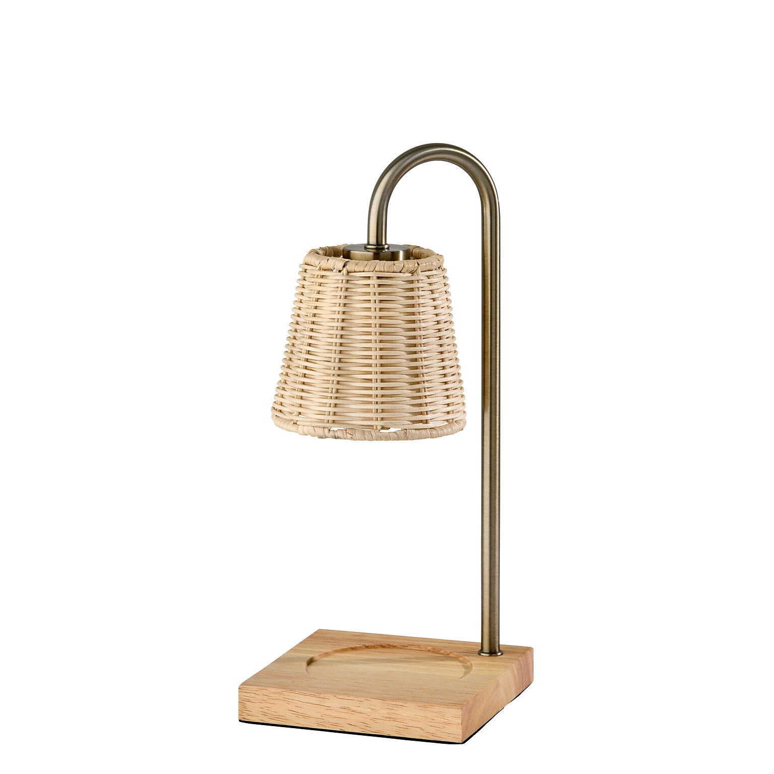 Simplee Adesso Ridgley Candlewarmer 13.25 Halogen Table Lamp, Antique Brass (SL1190-21)