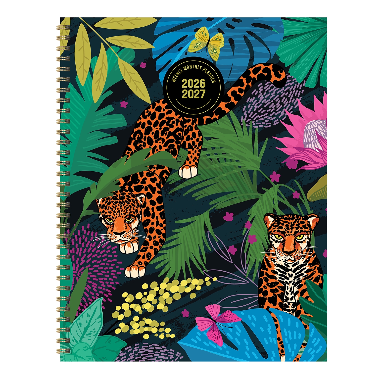 2026-2027 TF Publishing In the Jungle 9 x 11 Academic Weekly & Monthly Planner, Paperboard Cover (AY27-9706)