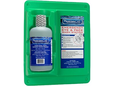 PhysiciansCare Single Station Eyewash, 32 fl. oz., 6/Carton (24-202)