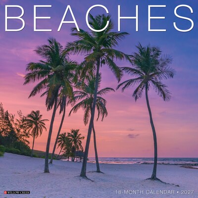 2027 Willow Creek Beaches 12 x 12 Monthly Wall Calendar, Assorted Colors (59067)