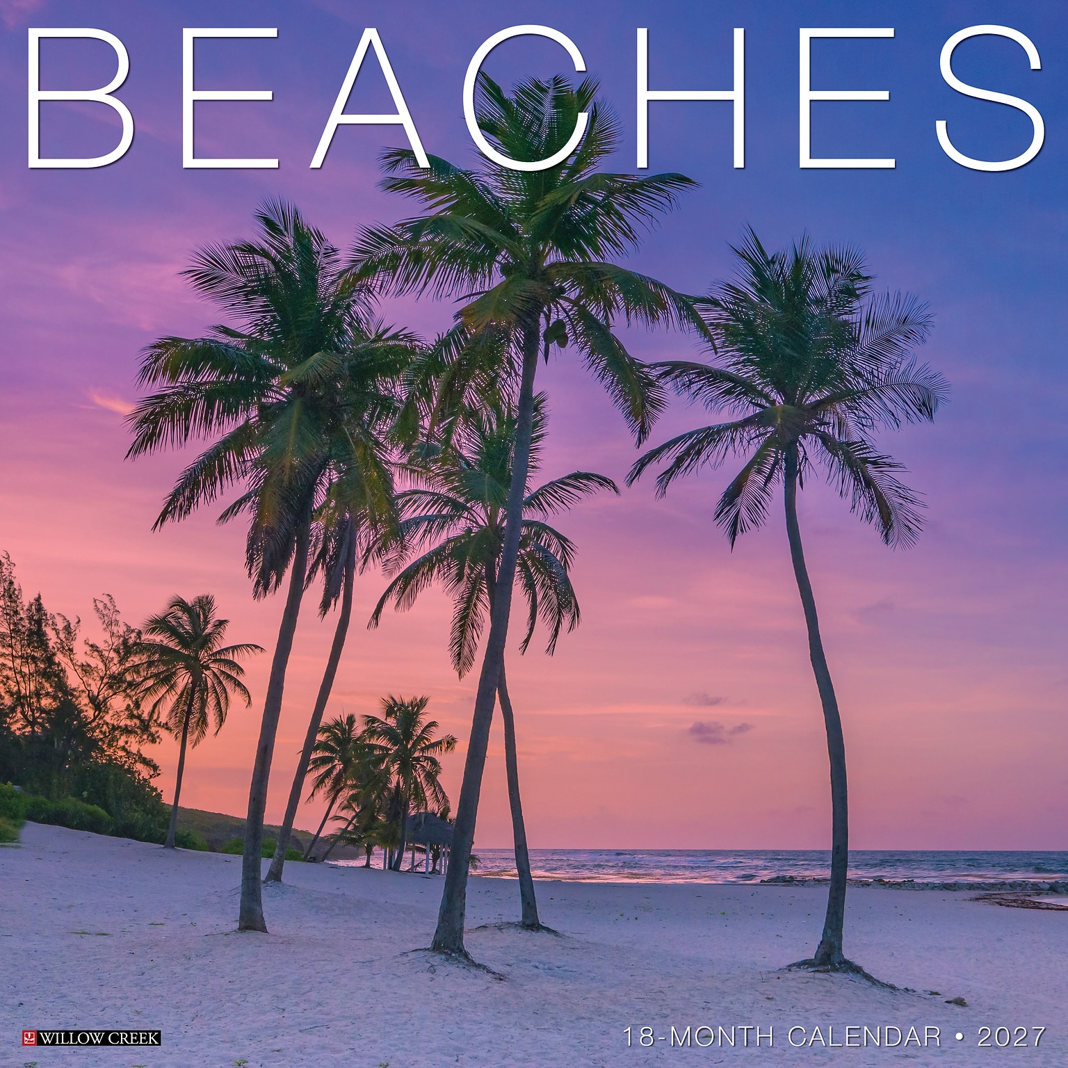 2027 Willow Creek Beaches 12 x 12 Monthly Wall Calendar, Assorted Colors (59067)