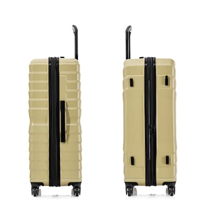 InUSA Aurum 29.92" Hardside Suitcase, 4-Wheeled Spinner, TSA Checkpoint Friendly, Champagne (IUAUR00L-CHA)