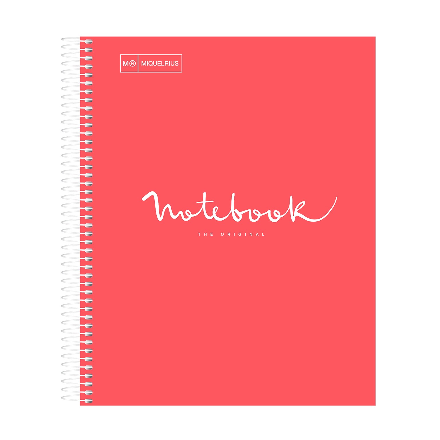 Miquelrius Emotions 1-Subject Composition Notebook, 8.5 x 11, College-Ruled, 80 Sheets, Coral, 5/Pack (48284CS)