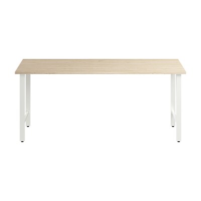 Bush Business Furniture Hustle 72W Computer Desk with Metal Legs, Natural Elm (HUD172NE)