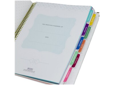 Global Printed Products 9 x 11 Wedding Planner, Hardcover, White/Gold (GPP-PLNR-GLD)