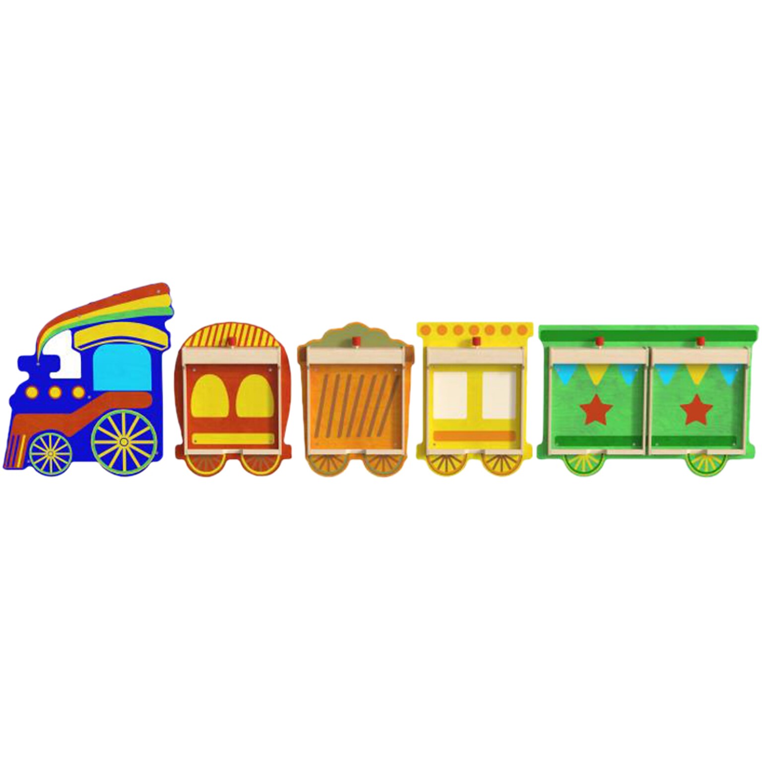 Flash Furniture Bright Beginnings Train STEAM Wall System (MK-ME06486-GG)
