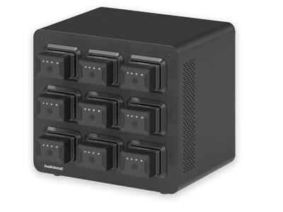 Luxor KwikBoost EdgePower 9-Bay Base Desktop Charging Station, Black (KBEP-BASE9)