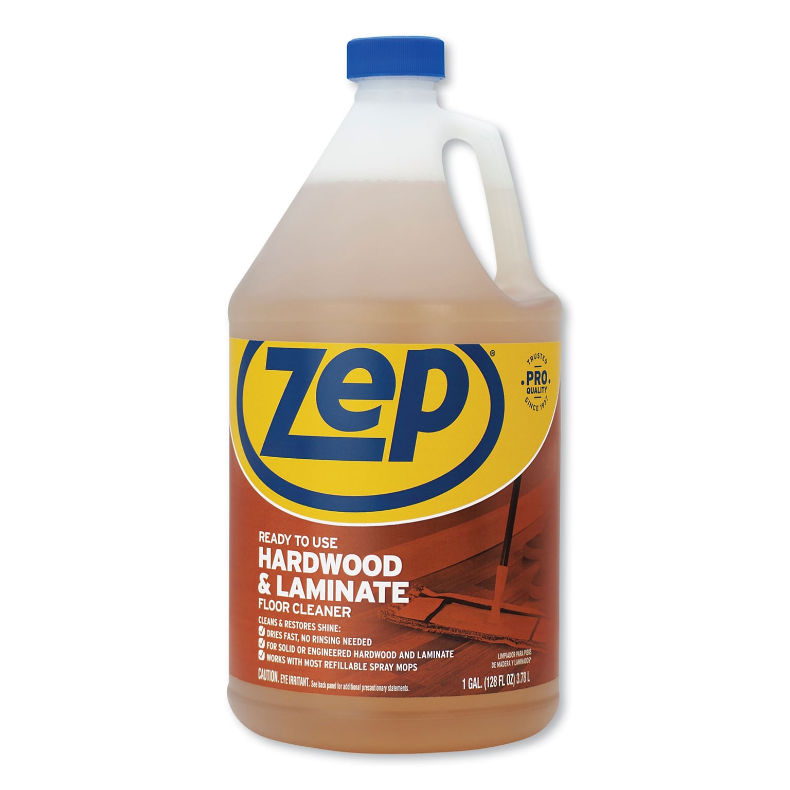 Zep Hardwood & Laminate Finish, Unscented, 128 Oz. (ZUHLF128)