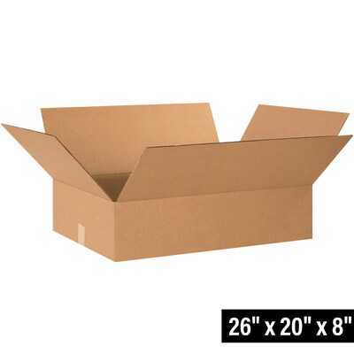 26 x 20 x 8 Shipping Boxes, 32 ECT, 15/Bundle (26208)