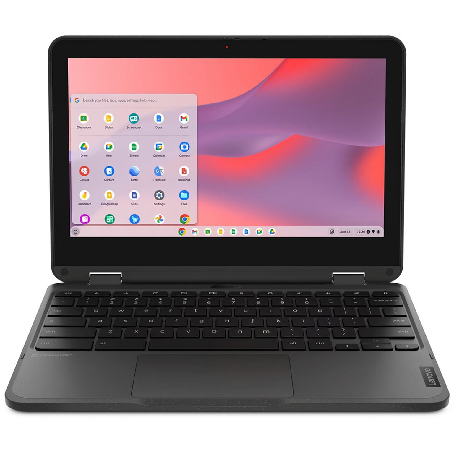 Lenovo 500e Chromebook Gen 4s 11.6 LCD 2-in-1 Touchscreen Chromebook, Intel N100, 3.4GHz, 8GB RAM, eMMC 64GB, ChromeOS, Gray