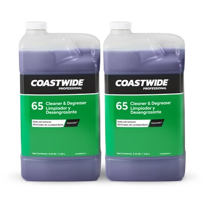 Coastwide Professional Cleaner and Degreaser 65 Heavy-Duty Concentrate for ExpressMix, 3.25L, 2/Carton (CW6503EM-A)