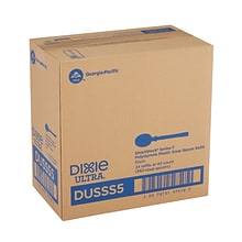 Dixie Ultra SmartStock Series-T Polystyrene Soup Spoon Refill, Black, 960/Carton (DUSSS5)