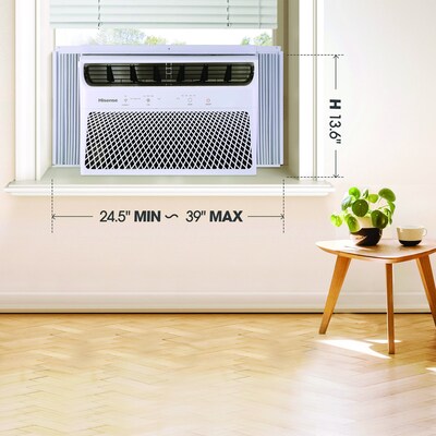 Hisense 115-Volt 8000 BTU Window Air Conditioner with Remote, WiFi Enabled, White (AAW08CW26)