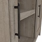 Bush Furniture Key West 30" Accent Cabinet with Doors and 4 Shelves, Washed Gray (KWS146WG-03)