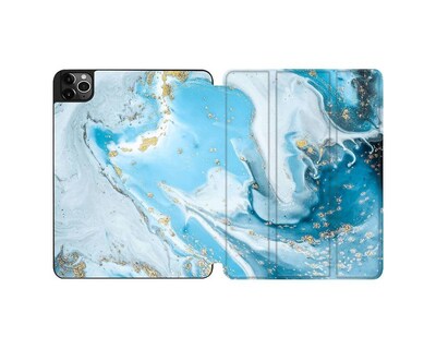 SaharaCase Folio Case for Apple® iPad® Pro 12.9 (4th, 5th, and 6th Gen 2020-2022), Blue Marble (TB00035)