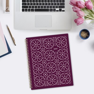 2027 Blue Sky Gili 8.5" x 11" Calendar Year Weekly & Monthly Planner, Plastic Cover (117889-27)