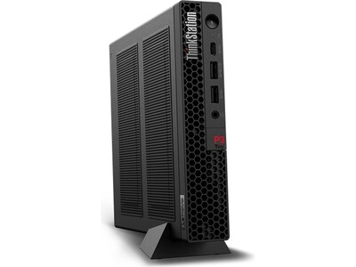 Lenovo ThinkStation P3 Tiny Desktop Computer, Intel Core i7-13700T, 32GB Memory, 1TB SSD (13GD08)