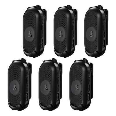 Cobra Compact 2-Way Handheld Business Radio with Dual-Dock Charger, Black, 6/Pack (PX280)