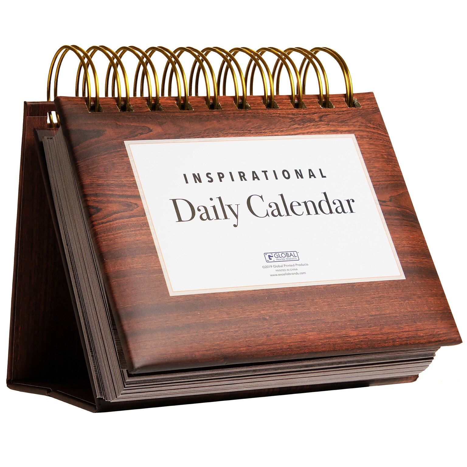 2026 Global Printed Products Woodgrain 6 x 6 Day-to-Day Calendar (GPP-0043)