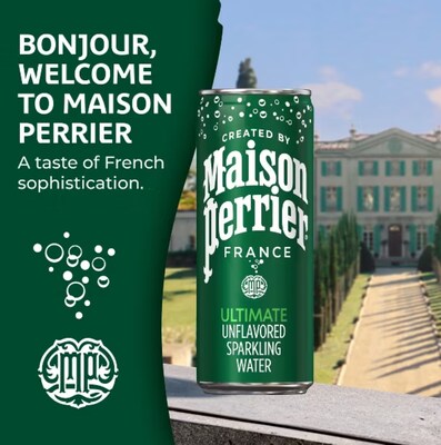 Perrier Sparkling Mineral Water, 11.15 oz., 8 Cans/Pack (NES35794)