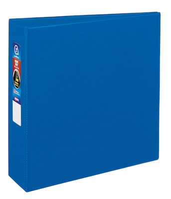 Avery Heavy Duty 3 3-Ring Non-View Binders, One Touch EZD Ring, Blue (79-883)