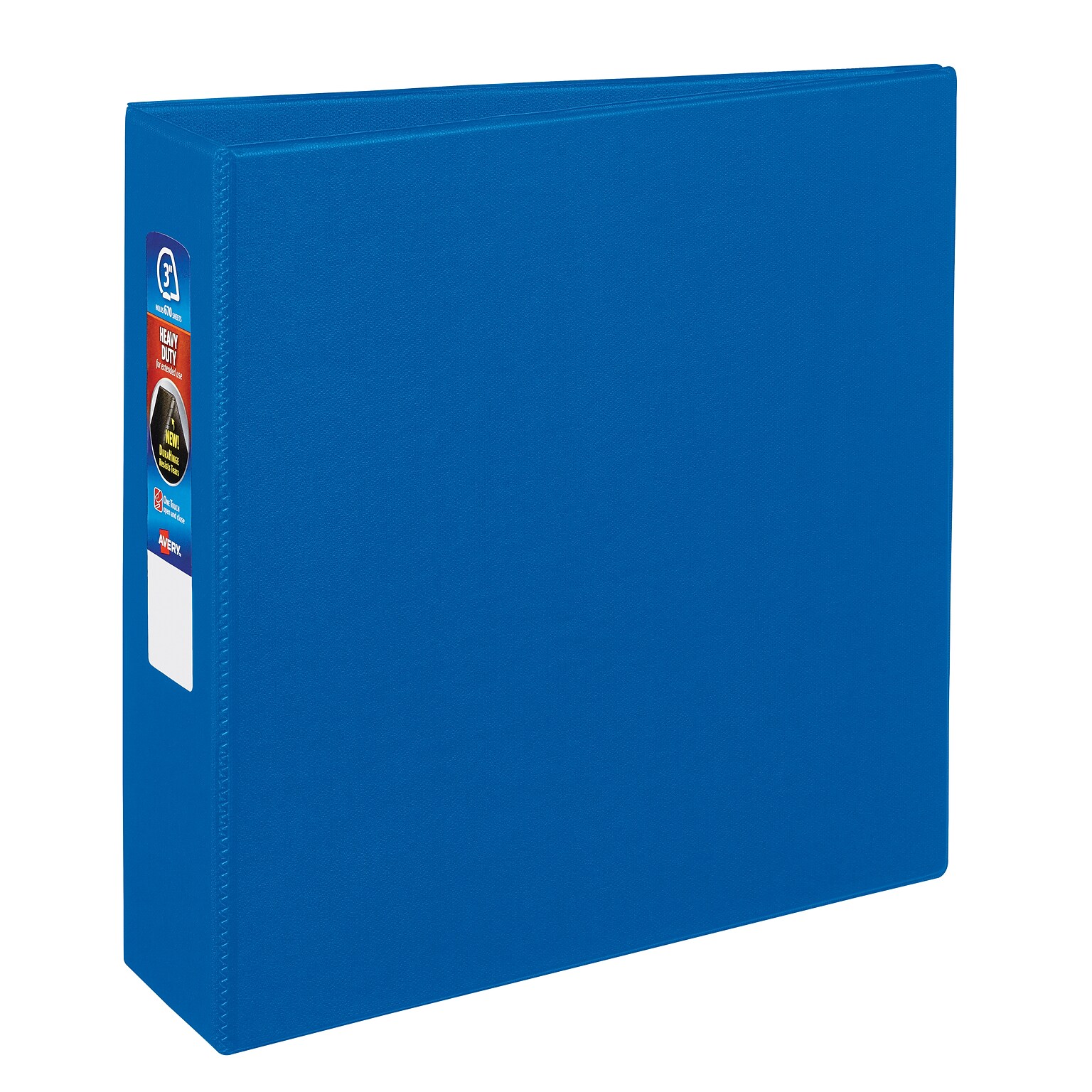 Avery Heavy Duty 3 3-Ring Non-View Binders, One Touch EZD Ring, Blue (79-883)