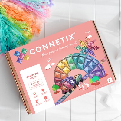 Connetix Magnetic Tiles Pastel Mega Pack, 202 Pieces (CNTP00202ME)