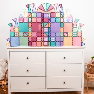 Connetix Magnetic Tiles Pastel Creative Pack, 120 Pieces (CNTP00120CR)