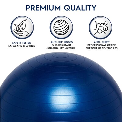 Bouncy Bands Balance Ball, 45cm, Blue (BBAWBS45BU)