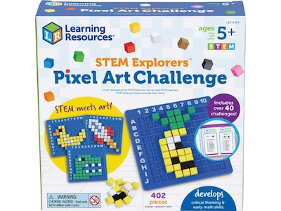 Learning Resources STEM Explorers Pixel Art Challenge Set (LER9463)