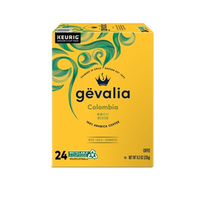 Gevalia Colombian Coffee Keurig® K-Cup® Pods, Medium Roast, 24/Box (5304)