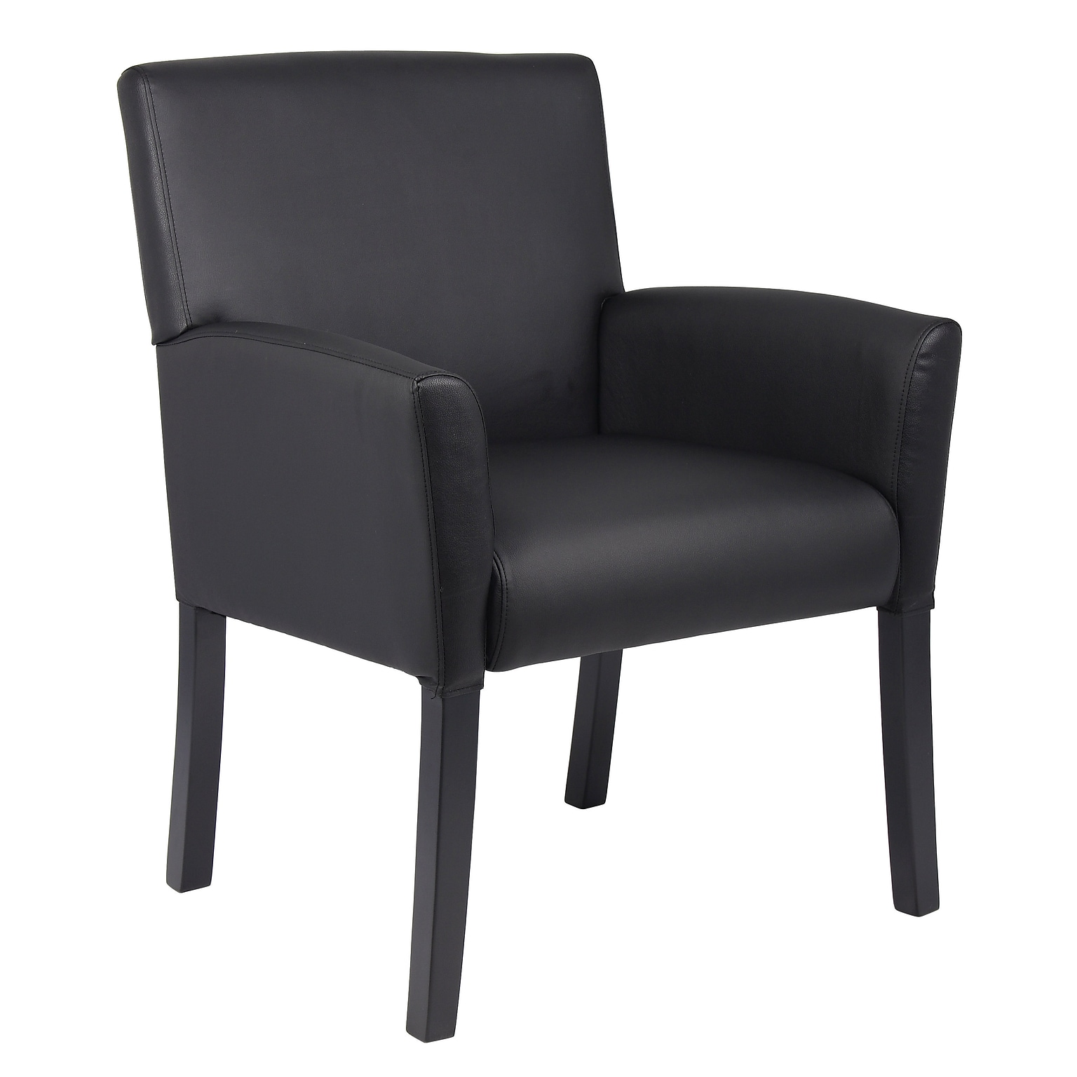 Boss Office Products Vinyl Guest Chair, Black (B639-BK)