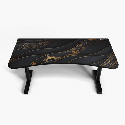 Arozzi Arena Gaming Desk, Black/Gold (ARENANABKGOLD)