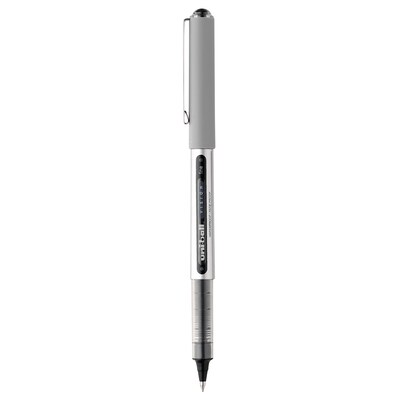 uni-ball Vision Rollerball Pens, Fine Point, 0.7mm, Black Ink, Dozen (60126)