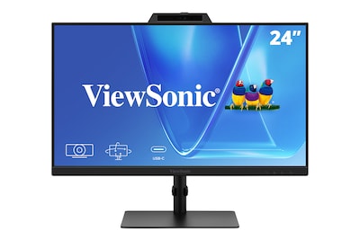 ViewSonic 24 FHD 120Hz LCD Monitor, Height Adjustable, Black (VG2441V)