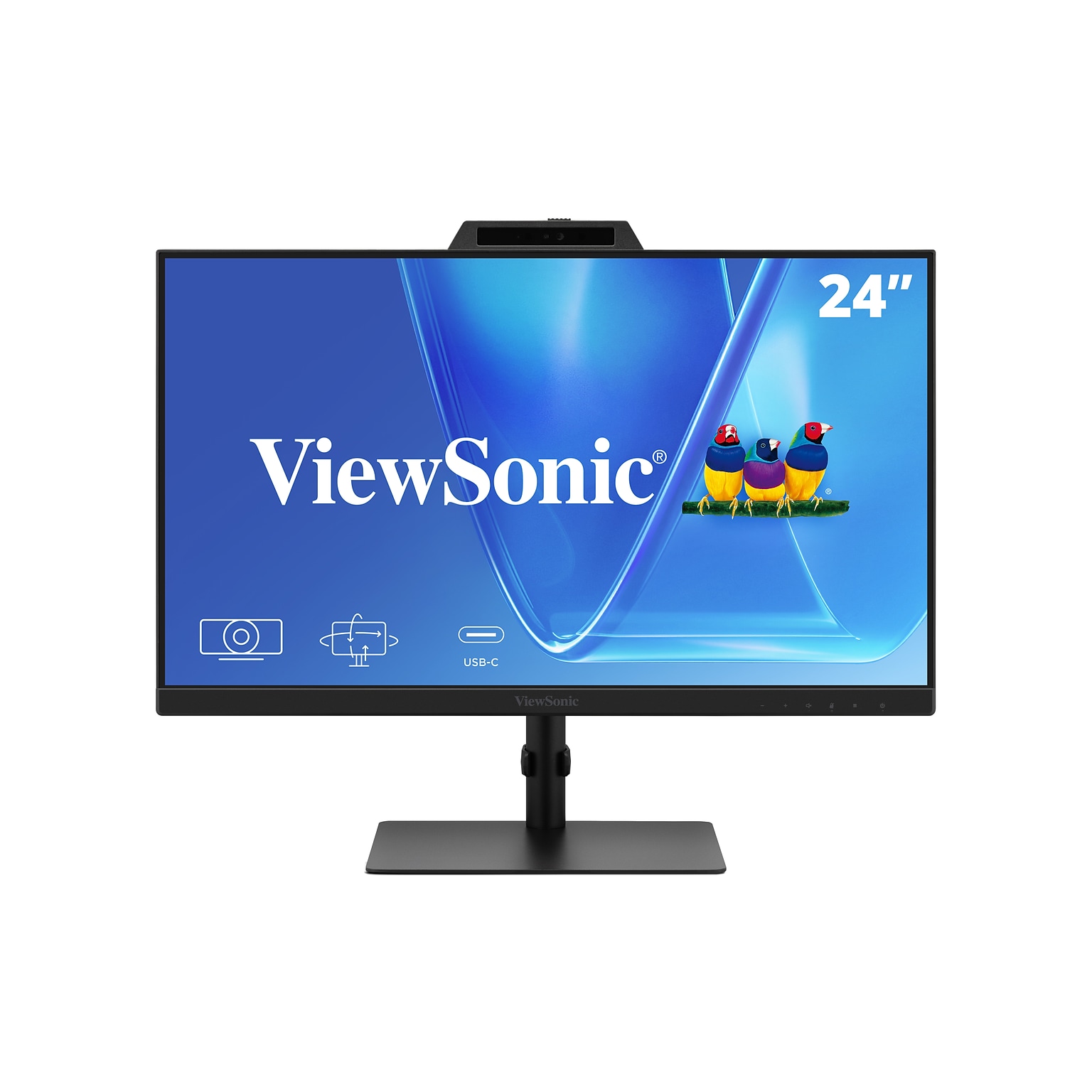 ViewSonic 24 FHD 120Hz LCD Monitor, Height Adjustable, Black (VG2441V)