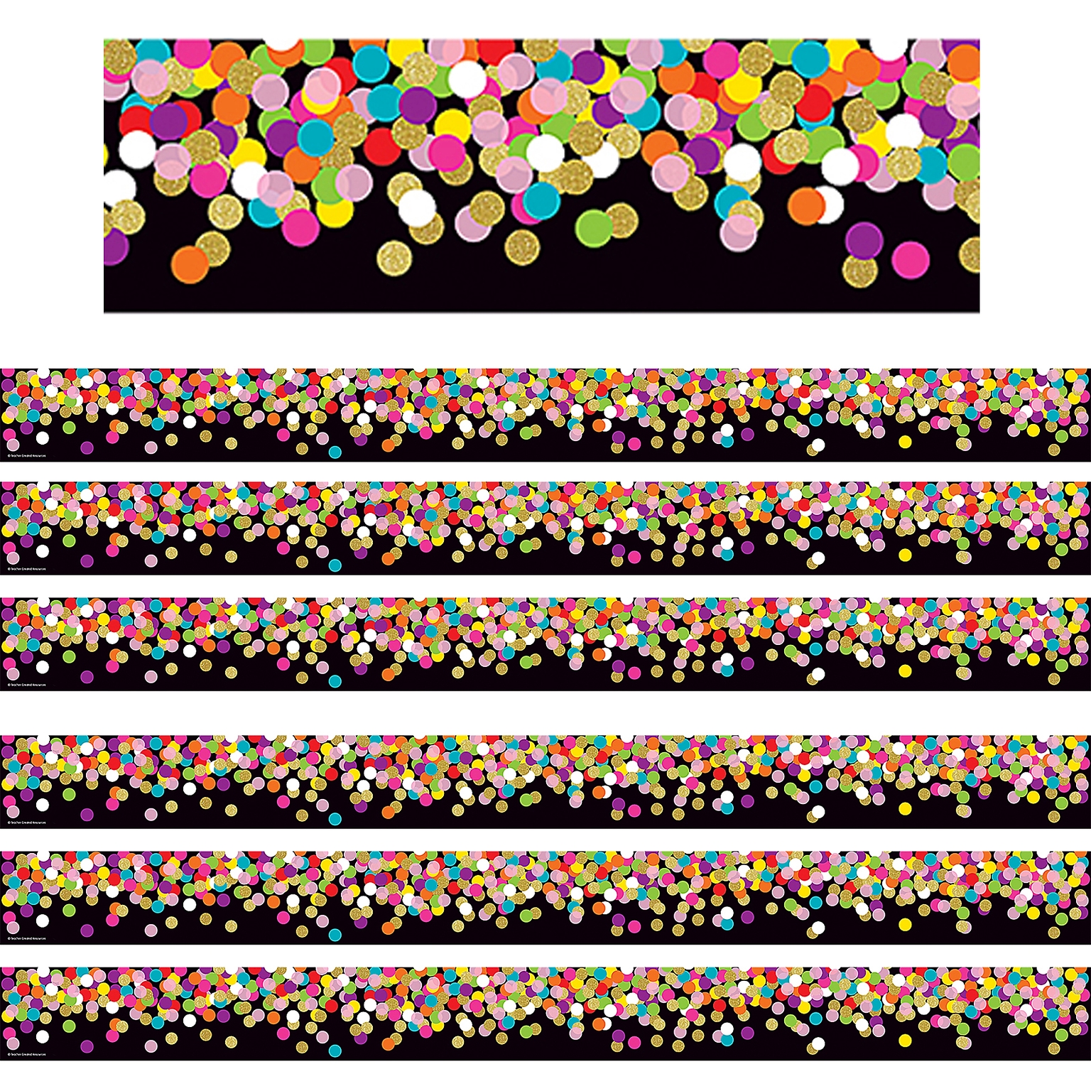Teacher Created Resources Straight Border Trim, 35 ft., 6 Packs/Bundle (TCR8797-6)