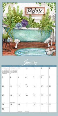 2027 Willow Creek Home Is Where the Heart Is - Artisan Series  12" x 12" Monthly Wall Calendar (65297)